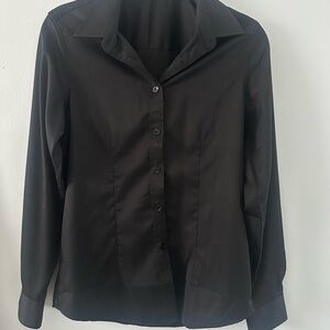 Classic Black Button-Up Shirt